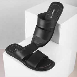 BIGGERI Sandal Pria Big Size Kulit Ukuran Besar 44 45 46 47 Strap 2 Jumbo BG 134