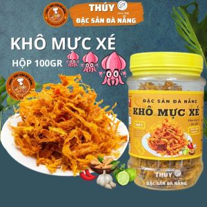 Mực Xé Tẩm Vị Ăn Liền hũ 100gr là Đặc Sản Đà Nẵng ngon làm quà biếu ĂN VẶT