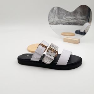 Janitra Official Shop - MONICA Sandal Platform Wanita Ban Tiga Gesper Model Korean Style Kekinian