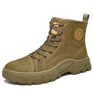 รองเท้าบูทกีฬาหุ้มข้อสไตล์เรโทร รองเท้าบูทมาร์ติน สวมใส่สบาย สไตล์วินเทจ สําหรับผู้ชาย 041