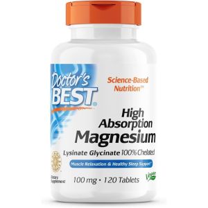 Viên Uống Bổ Sung Magie Hỗ Trợ Sức Khỏe Doctors Best Magnesium Glycinate Lysinate 100% Chelated - Giúp điều chỉnh nhịp tim hỗ trợ chức năng tim mạch và giảm nguy cơ các bệnh tim mạch huyết áp. - Duy trì hệ miễn dịch hoạt động mạnh mẽ. Thúc đẩy quá trì