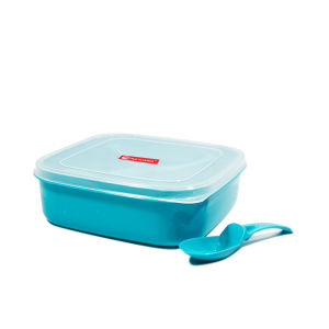 grosir lunch box clio / tempat bekal free sendok plastik bahan PP / kotak makan yokohama free sendok