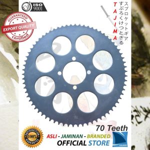 Gigi Tarik 428 - 70T YAMAHA RX 100 RXS RXK RX King Gir Belakang - Rear Sprocket Gear TAJIMA