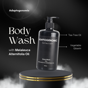 ADAPTOGENOMIC SOAP - Sabun Mandi Cair Body Wash Shower Gel Tea Tree Oil (500ml) Pelembab kulit