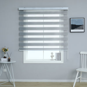 Venetians Korean Blinds for Window Duo Roller Blinds Manual Blackout Shades Window Thermal Insulated for the living room office home bathroom curtains for windows