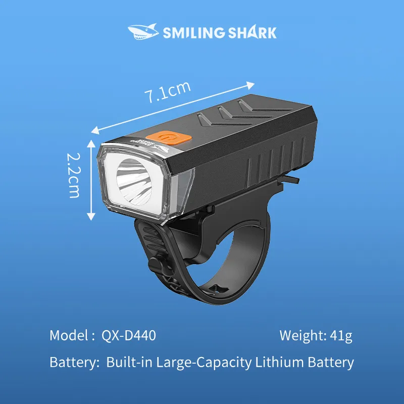 SMILING SHARK QXD440 LED Bike Light 3Mode Super Bright Bicycle
