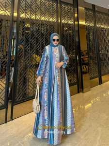 bintang exlusive gamis terbaru motif cantik simple kekinian produk amore by ruby edisi saira dress