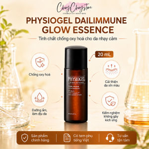 Nước Dưỡng Sáng Mịn Da Physiogel Scienceuticals Dailimune Glow Essence 20ml Cấp ẩm phục hồi da da nhạy cảm - ✔️ Giúp da trông mịn màng tươi sáng và khỏe hơn ✔️ Chống oxy hóa hỗ trợ bảo vệ da trước các tác nhân môi trường ✔️ Cấp ẩm cải thiện tình t