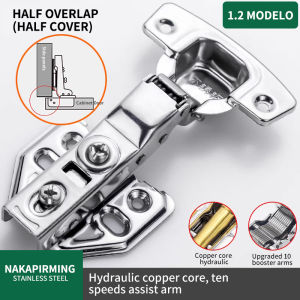 【2PCS】304SS Regular Fixed Cabinet Hinges Soft Close Concealed Hydraulic Heavy Load Kitchen Furniture Door Full Overlay / Half Overlay / Inset Fast delivery COD