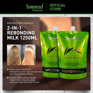 Bremod Performance BR-T011 2in1 Rebonding 1250ml x 2 rich proteinmaking hair soft and smooth