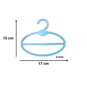 LJR v2 Hanger Jilbab & Hijab Kecil Bulat Oval 1 Lusin - Praktis untuk Kerudung dan Hijab