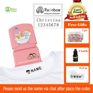 threetrees Childrens Name Seal Custom Students Name Stamp Kindergarten Clothes Waterproof Name Sticker（Wont be Washed Off) Toys For Kids  Suit For StudentsTeacherNurse