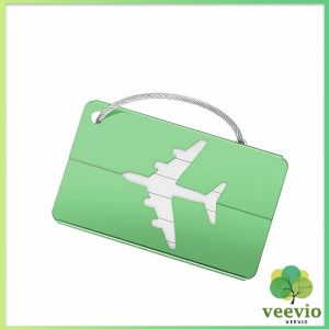 Veevio ป้ายแท็กอลูมิเนียมอัลลอยด์ แท็กติดกระเป๋า พวงกุญแจป้ายชื่อ Luggage Tag