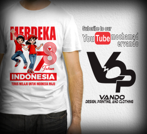 KAOS HUT RI 78 / KAOS AGUSTUSAN 2023 / KAOS KEMERDEKAAN DIRGAHAYU RI