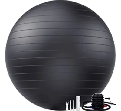 GYMPRO Exercise Ball (55cm-75cm)Yoga BallYoga Ball Chair Extra Thick Anti Burstfor Pilates Balance Stability WorkoutPregnancy Birthing and Physical Therapy(with Quick Pump)