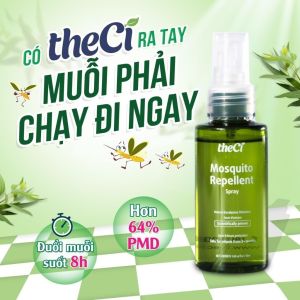 Xịt Chống Muỗi TheCi 50ml Không DEET Tinh Dầu Sả Chanh Bạch Đàn | Xịt Đuổi Muỗi Tiện Lợi Hằng Ngày