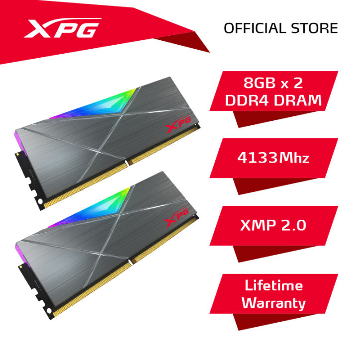 XPG Spectrix D50 16GB (2x8) Dual Channel Kit DDR4 4133Mhz RGB MEMORY ...