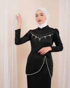 Felicia Kurung Malay Bhn Maxmara Luxury Dress Wanita Korean Style 2024 Gamis Terbaru Santri Muslimah