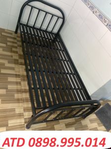 Giường sắt đơn 80cm 1m m2 1m4 1m6 1m8 dài 2m đủ kích thước giá rẻ phù hợp cho không gian gia đình và phòng trọ