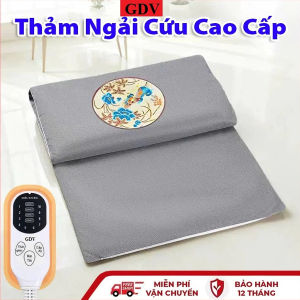 Thảm Ngải Cứu GDV Đệm Sưởi Điện Ngải Cứu Đông Y Thảo Dược Hỗ Trợ Giảm Đau Mỏi Vai Gáy - Hàng Chính Hãng