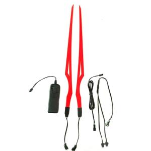 Helmet LED Cold Light Mod Kit Bike Helmet Lamp Bar Luminous Signal Sticker Night Riding Signal Helmet Light