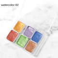 New Water Color Nail Art 6/12 Warna Nail Watercolor Manicure Set New Pearlescent Nailart. 