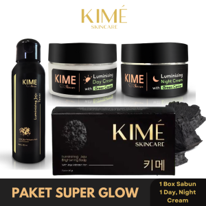 Paket Super Glow Kime Skincare Luminizing Jeju Sabun Korea Paket Glowing