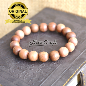 Gelang Kayu Stigi ASLI Laut ukuran Besar 10mm. Bersertifikat