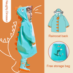 Kocotree Children Waterproof Raincoat Boys and Girls Primary School Students Rain Wear Cloak Kids Baby Poncho Kindergarten Rainwear Rain Gear for 2-8 Years