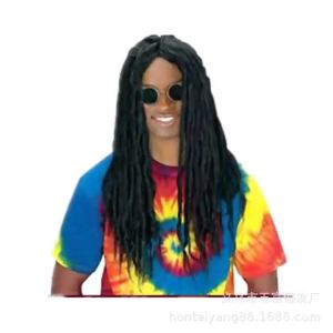 2023 Production Black and brown dreadlock wig Reggae rock braided wig headpiece 45 Root