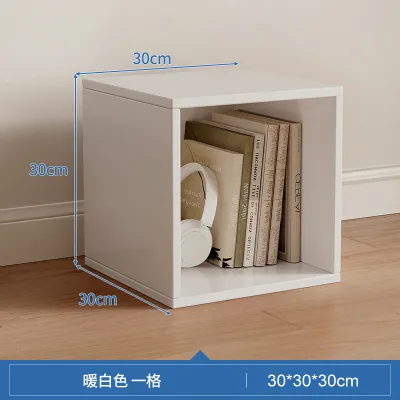 DIY Combination Grid Cabinet Bookcase Shelving Simple Storage Rack Simple And Modern Desk Storage Cabinet Kabinet Grid Kombinasi DIY组合格子柜