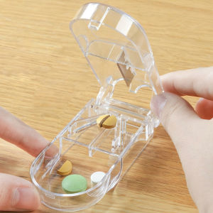 [HCM] Hộp Đựng Thuốc Khay Chia Thuốc 4/7 Ngăn Trong SuốtDụng Cụ Cắt Thuốc Viên Nén Chính Xác Kiêm -Hesede