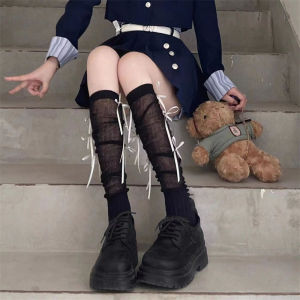 🌙I SHINE SHOES🌙ถุงน่องลูกไม้ผู้หญิง ถุงน่องโลลิต้า มีสายรัดเซ็กซี่ เหมาะสำหรับสวมใส่ในฤดูร้อน