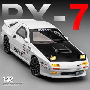 1:32 Scale Mazda RX7 Alloy Car Model Diecast Car Sound Light Car Lovers Collection Kids Birthday Gift Metal Boys Toys