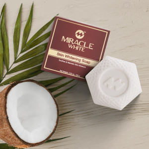 MIRACLE WHITE SKIN WHITENING SOAP (Direct from HQ) Smoother Softer Skin