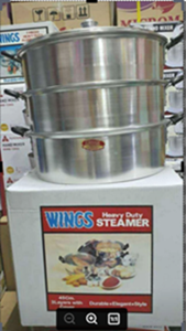 Wings Steamer / 45 cm 3 Layers Aluminum Steamer / Steamer for siopao and siomai / aluminum steamer / steamer / heavy duty steamer