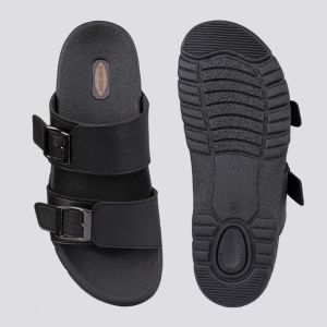Gofort Sandal Birkens Pria Tali Gesper Sabuk Birkins Branded Premium Camou Camau 2025 Umbra - Hitam
