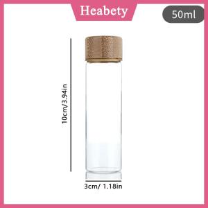 Heabety  Hạt lưu trữ bằng gỗ kín hộp Barista công cụ Quà Tặng hạt cà phê lưu trữ container ống thủy tinh với công cụ gỗ đóng chai Ống