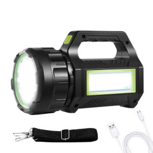 New Solar Powered LED Flashlight Solar Powered Charging Camping Light Portable Light Multi functional Searchlight with 7 Adjustable Modes Waterproof Bright Camping Light High Brightness Flashlight
