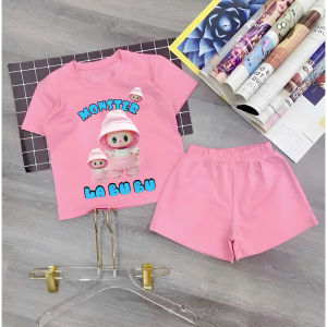 Bộ bé gái hình labubu cho bé gái siêu xinh cho bé 6-24kg.BGL50