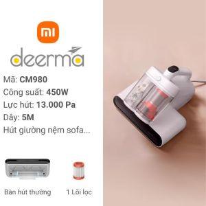 Máy hút bụi giường nệm DEERMA CM980 CM990 Công suất 450W Lực hút 13000Pa - hút bụi diệt khuẩn UVC