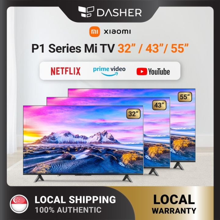 【3 YEARS OFFICIAL WARRANTY】Xiaomi Mi Smart TV P1 / A Pro / A Series 32" / 43" / 55" / 65" 4K UHD Netflix HDR Dolby Android TV WiFi