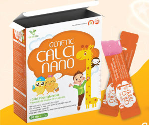 Thạch Genetic Calci Nano phát triển chiều cao tối ưu - Bổ sung canxi hữu cơ vitamin D3 K2 giúp xương răng chắc khỏe phát triển chiều cao