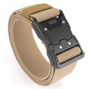 125cm Mens Belt Outdoor Multifunctional Belt Buckle High-Quality Nylon Belt Training Canvas Belt