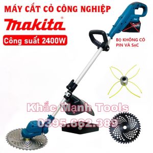 (2400w) Máy cắt cỏ pin công nghiệp MAKITA 10 inch 2400w không chổi than Model mới 2023 bảo hành 12 tháng