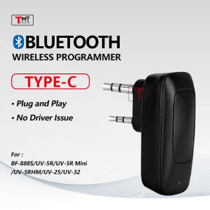 Baofeng Bluetooth Wireless Programmer Phone APP Programming for Baofeng Radio Walkie Talkie UV-5R 5RH BF-888S UV-25M No PC Driver Needed (K-Plug)