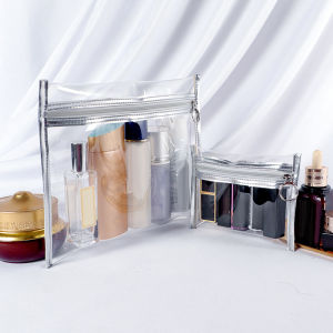 pamelaea Zipper PVC Organizer Pouch For Passport Coins Keys Lipsticks Cards Earphones Compact Travel Storage Case