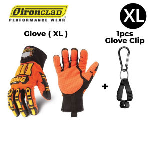 Ironclad Kong Impact Safety Glove Mechanic Anti Slip Cut Resistant Industrial Construction Gloves Sarung Tangan Safety