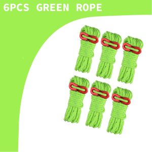 4mm 4 Meter Outdoor Reflective Camping Rope Tali Khemah Nylon Anti-slip Paracord Flysheet Tarp Tent Camp Hiking Pole