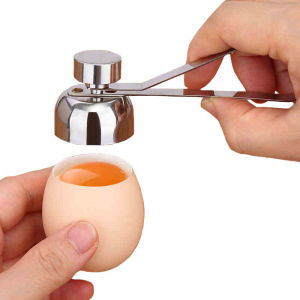 1Pack Large Egg Cracker Topper  Stainless Steel Egg Opener Eggshell Cutter Kitchen Remover Tool for Raw/Soft Hard Boiled Egg